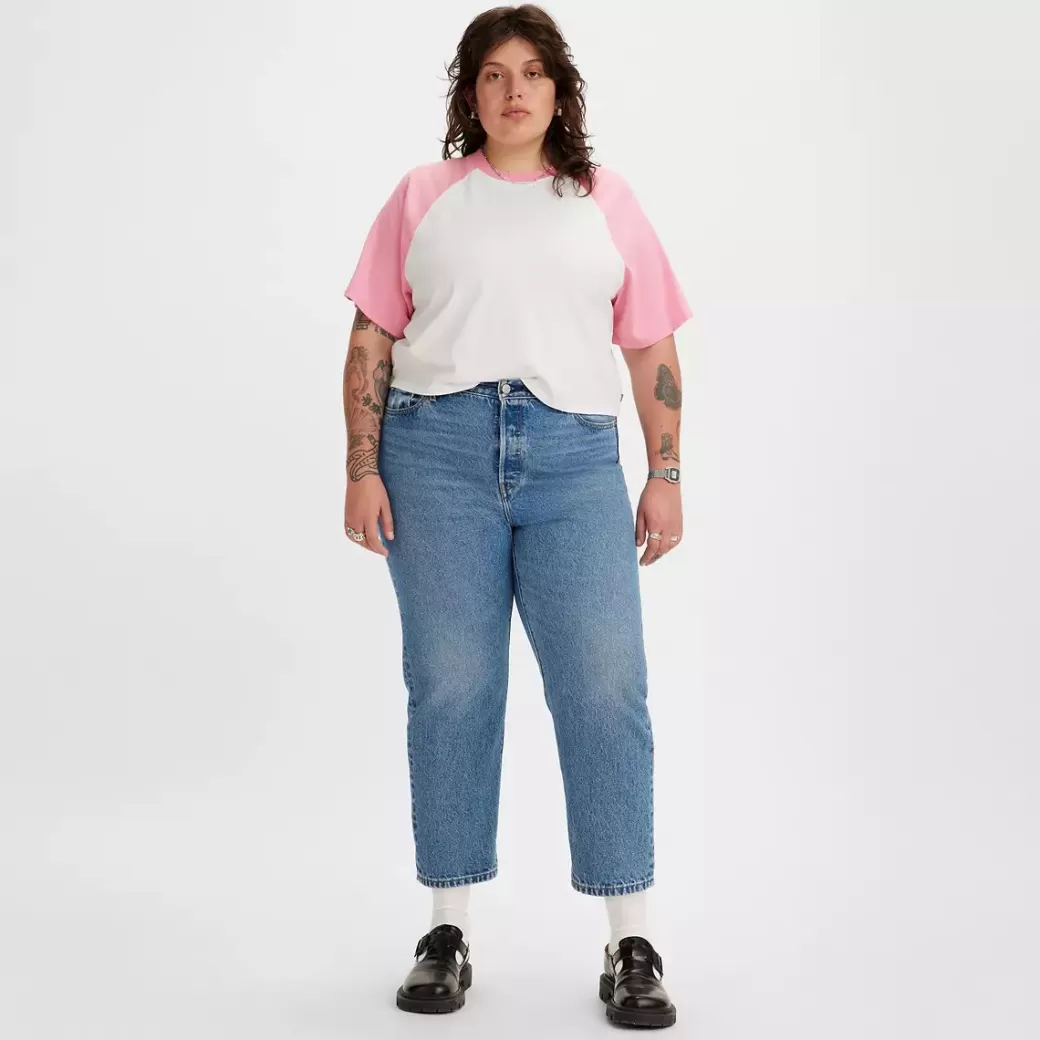 Levi's 501® Original Crop Jeans (Plus) Sale