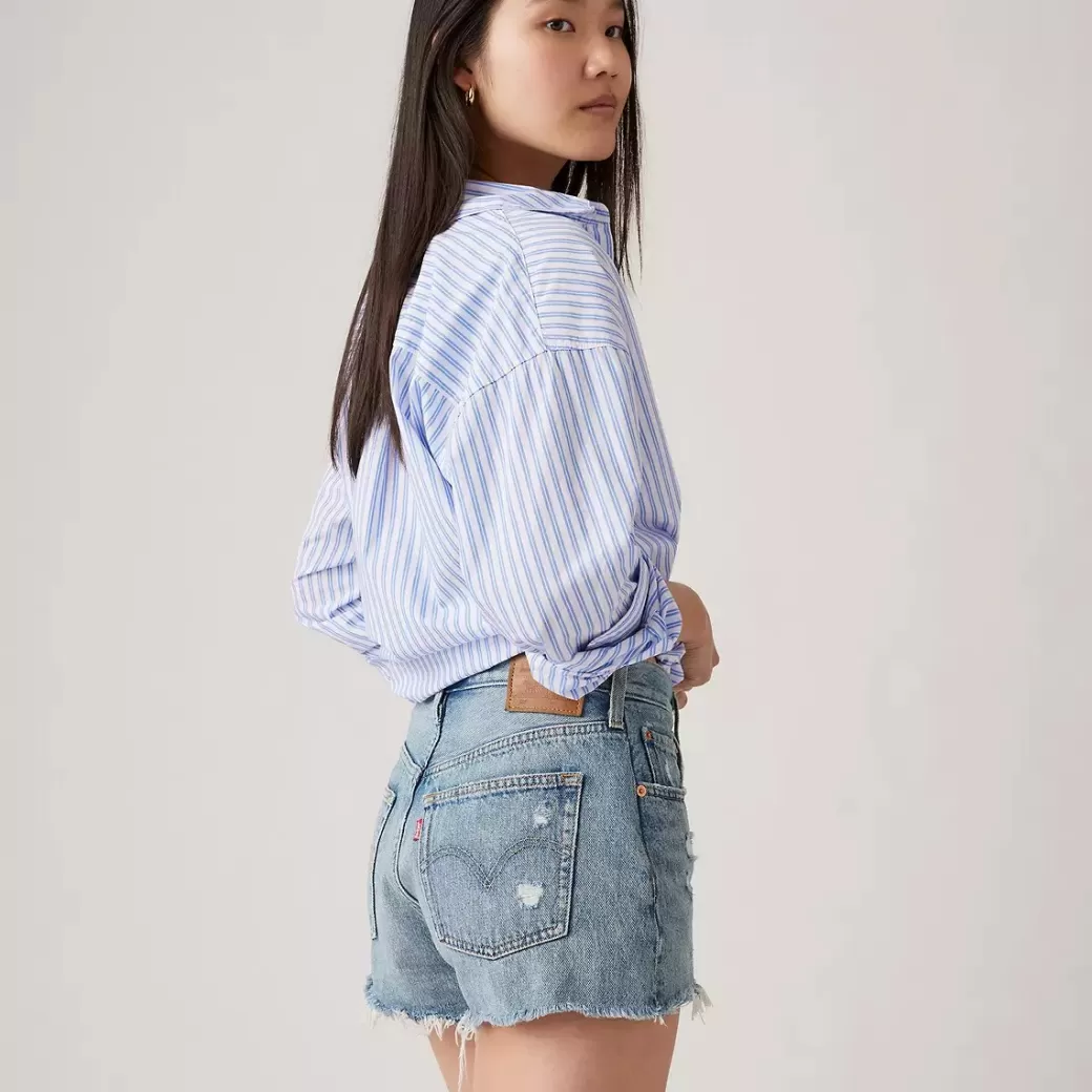 Levi's 501® Original Jeansshorts Med Hog Midja Hot