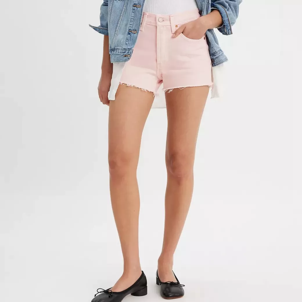 Levi's 501® Original Jeansshorts Med Hog Midja Outlet