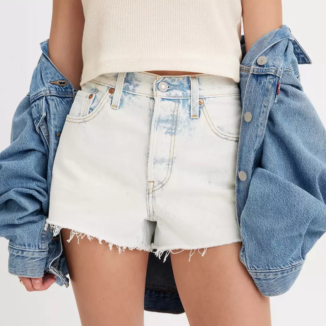 Levi's 501® Original Jeansshorts Med Hog Midja Hot