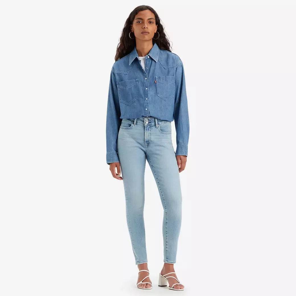 Levi's 711 Skinny Jeans Med Dubbelknappning Outlet