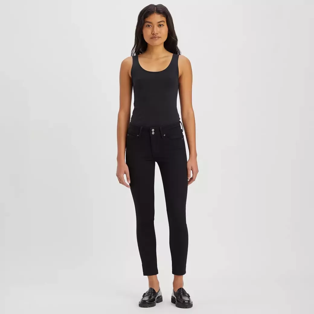 Levi's 711 Tighta Jeans Med Dubbelknappning Hot