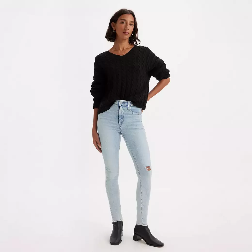 Levi's 720 Super Skinny Jeans Med Hog Midja Flash Sale