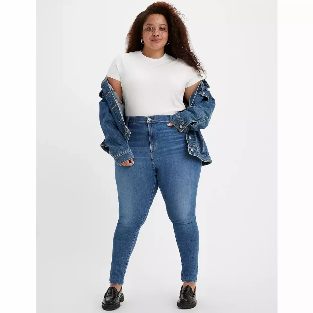 Levi's 720 Super Skinny Jeans Med Hog Midja (Plusstorlek) Hot