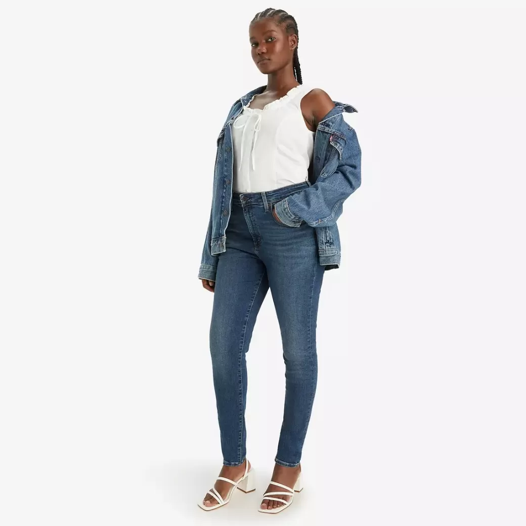 Levi's 721 Skinny Jeans Med Hog Midja Sale