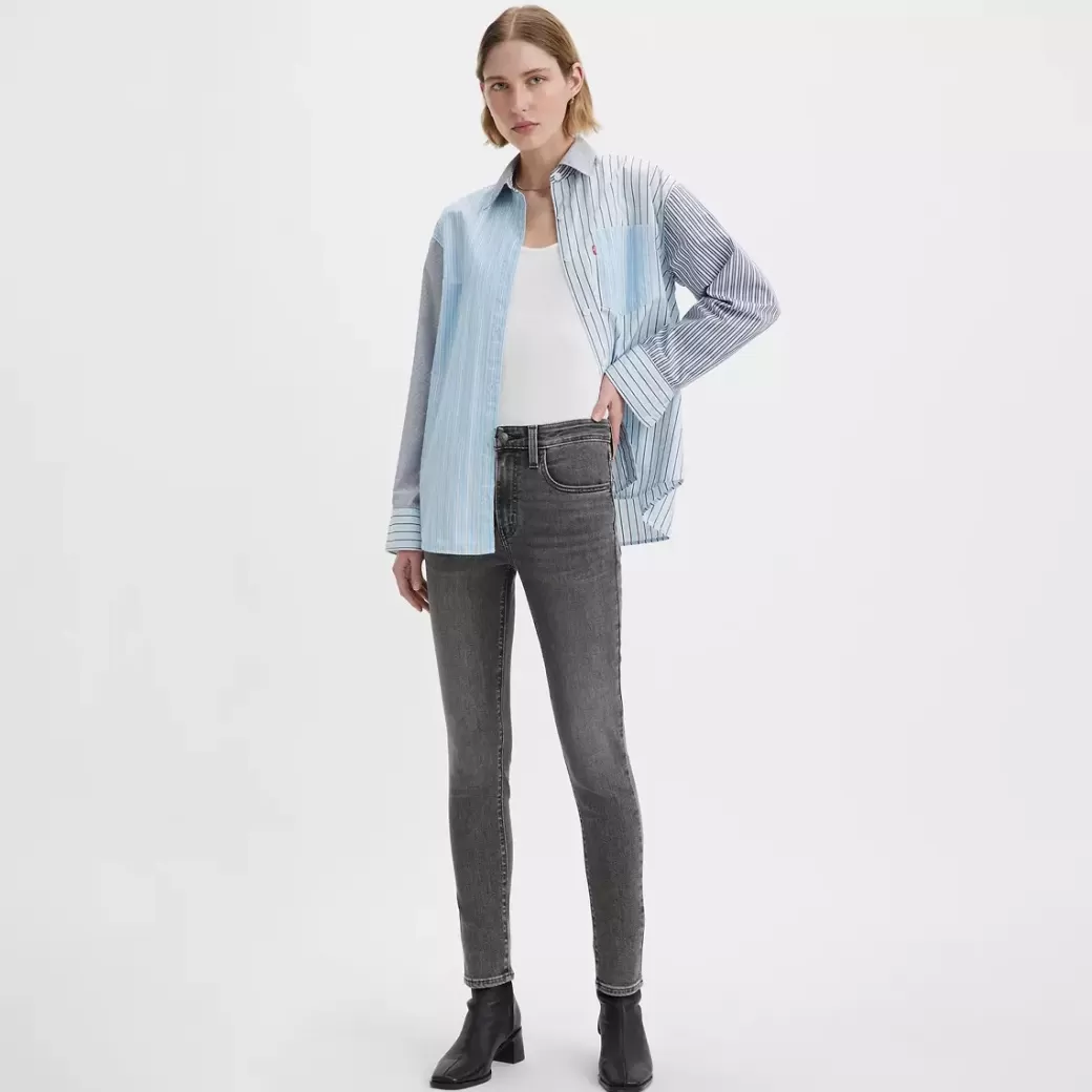 Levi's 721 Skinny Jeans Med Hog Midja Flash Sale
