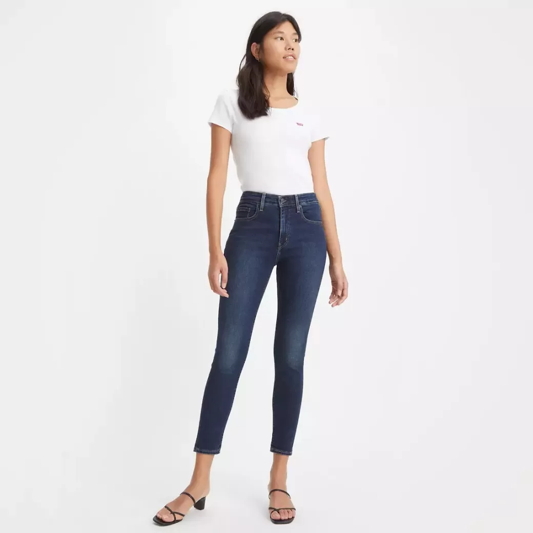Levi's 721 Skinny Jeans Med Hog Midja New