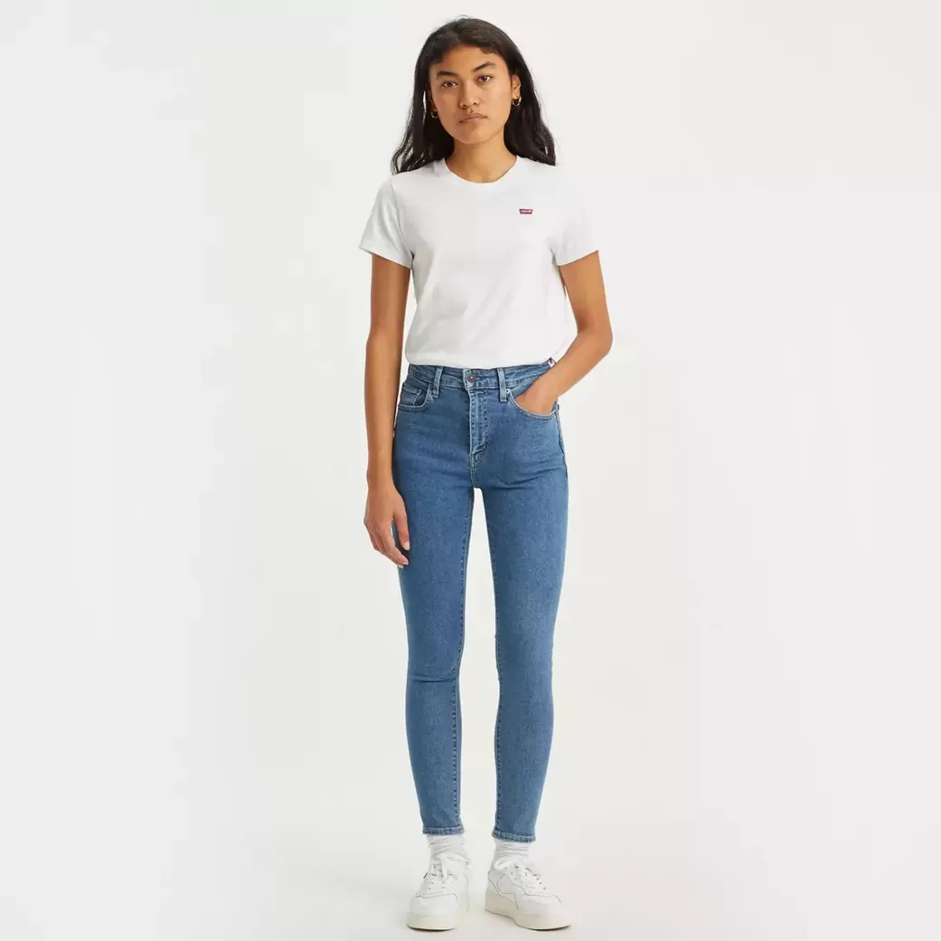 Levi's 721 Skinny Jeans Med Hog Midja Hot