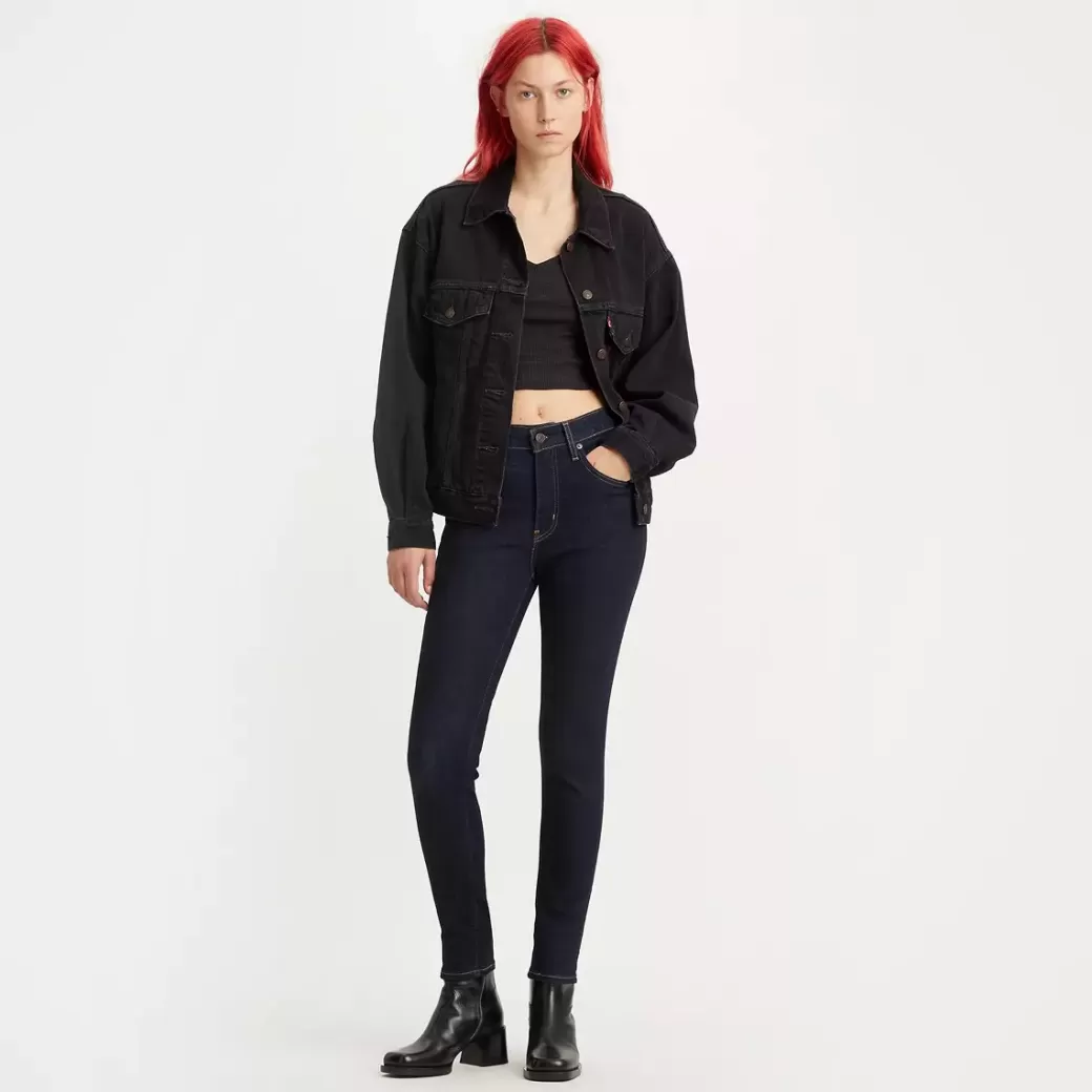 Levi's 721 Skinny Jeans Med Hog Midja New