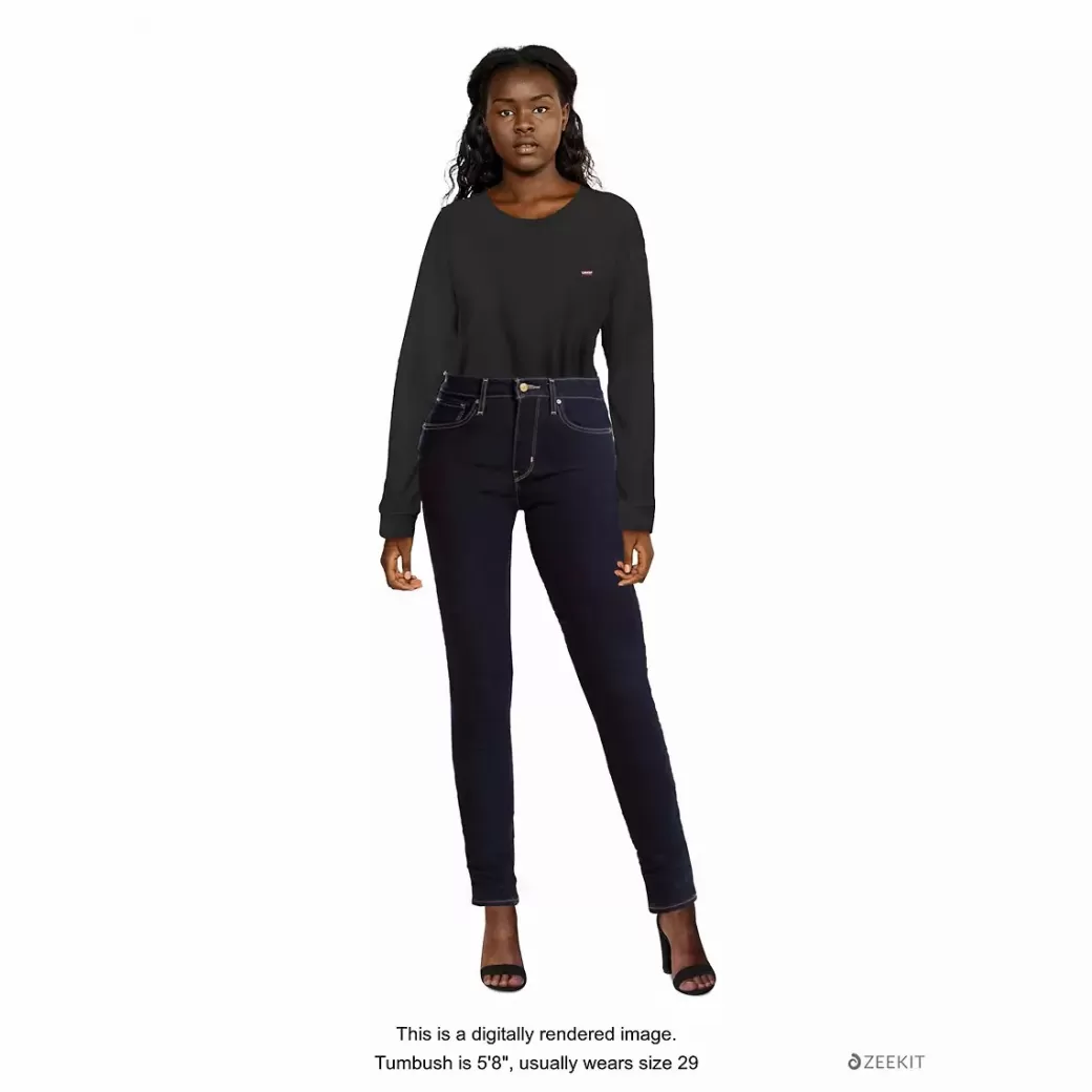 Levi's 721 Skinny Jeans Med Hog Midja Hot