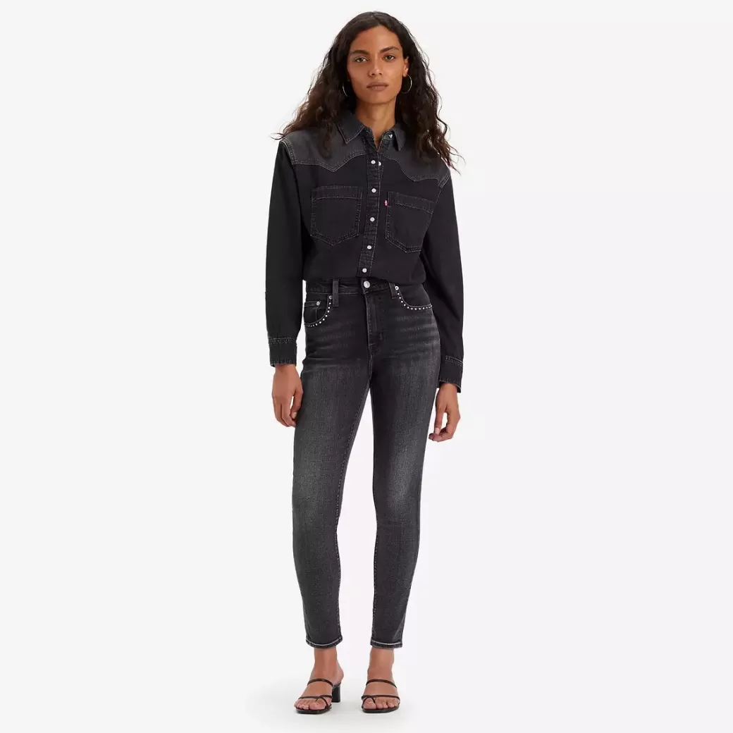 Levi's 721 Skinny Jeans Med Hog Midja Outlet