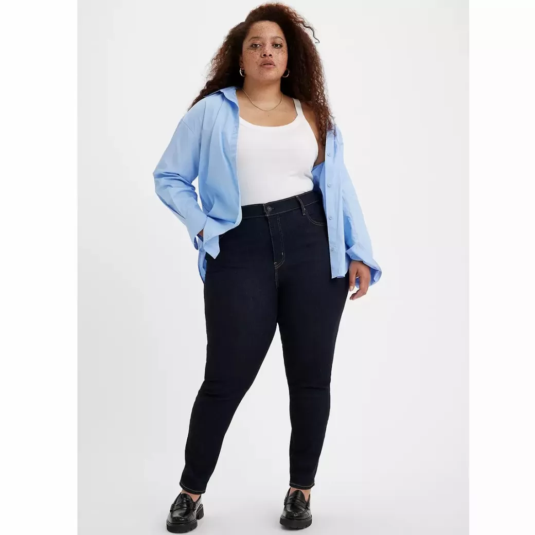 Levi's 721 Skinny Jeans Med Hog Midja (Plusstorlek) Outlet