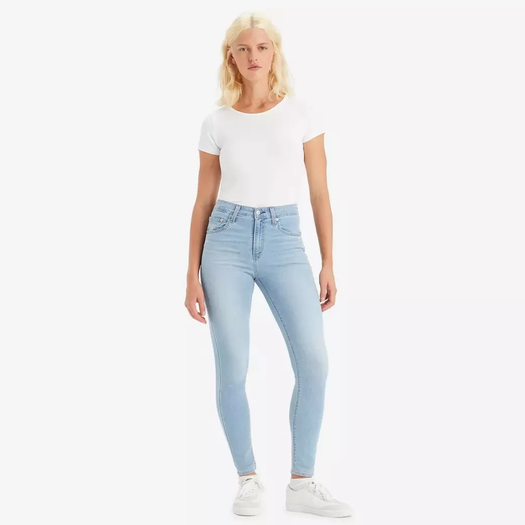 Levi's 721 Skinny Lightweight-Jeans Med Hog Midja Online