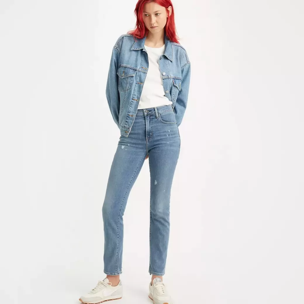 Levi's 724 Raka Jeans Med Hog Midja Clearance