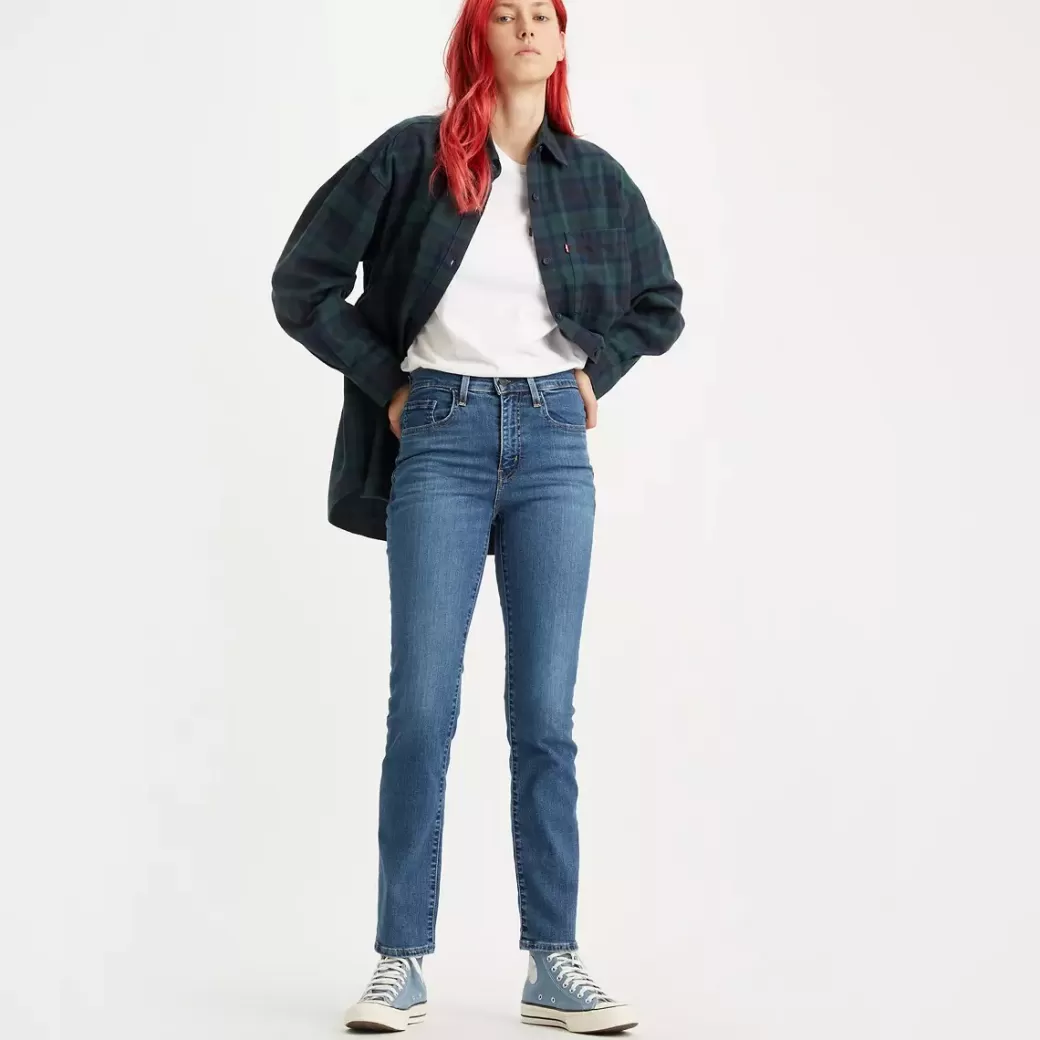 Levi's 724 Raka Jeans Med Hog Midja Discount