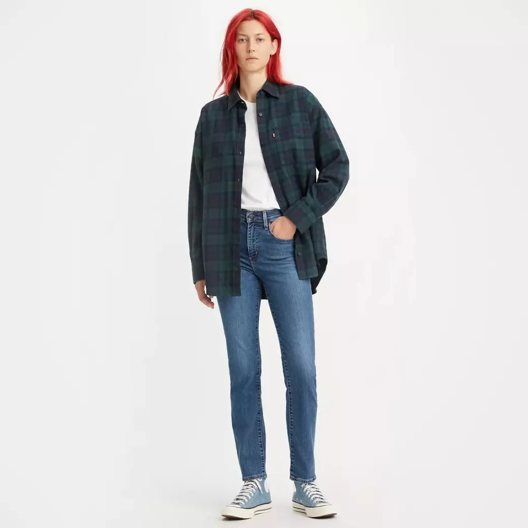 Levi's 724 Raka Jeans Med Hog Midja Discount