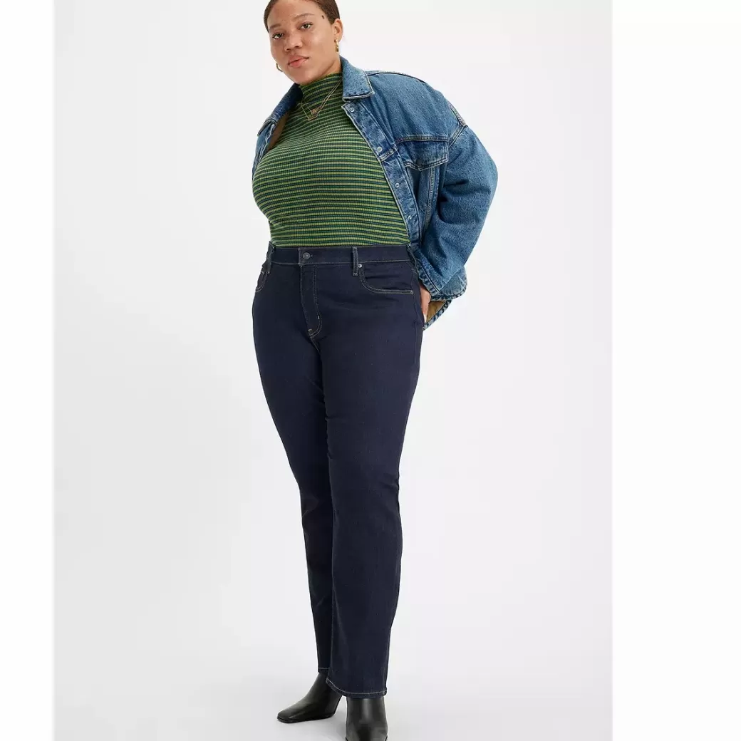 Levi's 724 Raka Jeans Med Hog Midja (Plusstorlek) Store