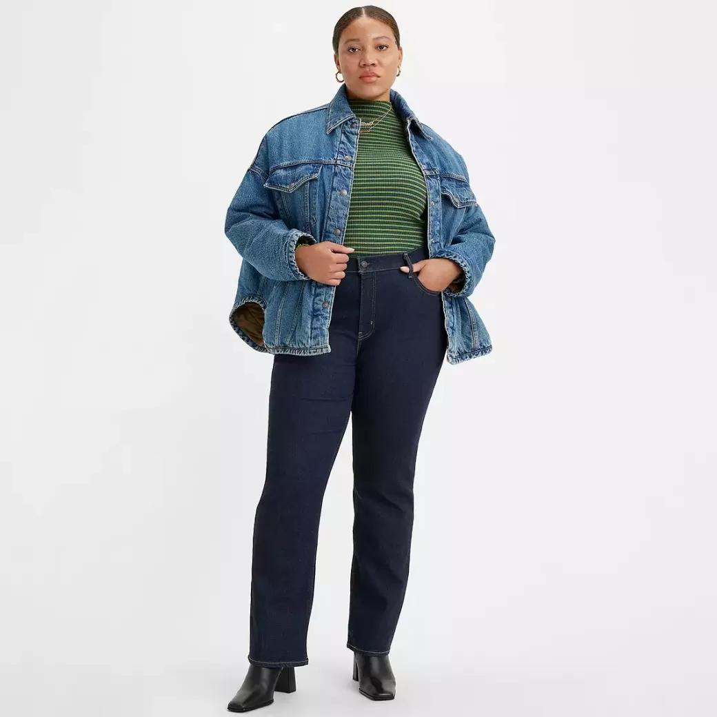 Levi's 724 Raka Jeans Med Hog Midja (Plusstorlek) Store