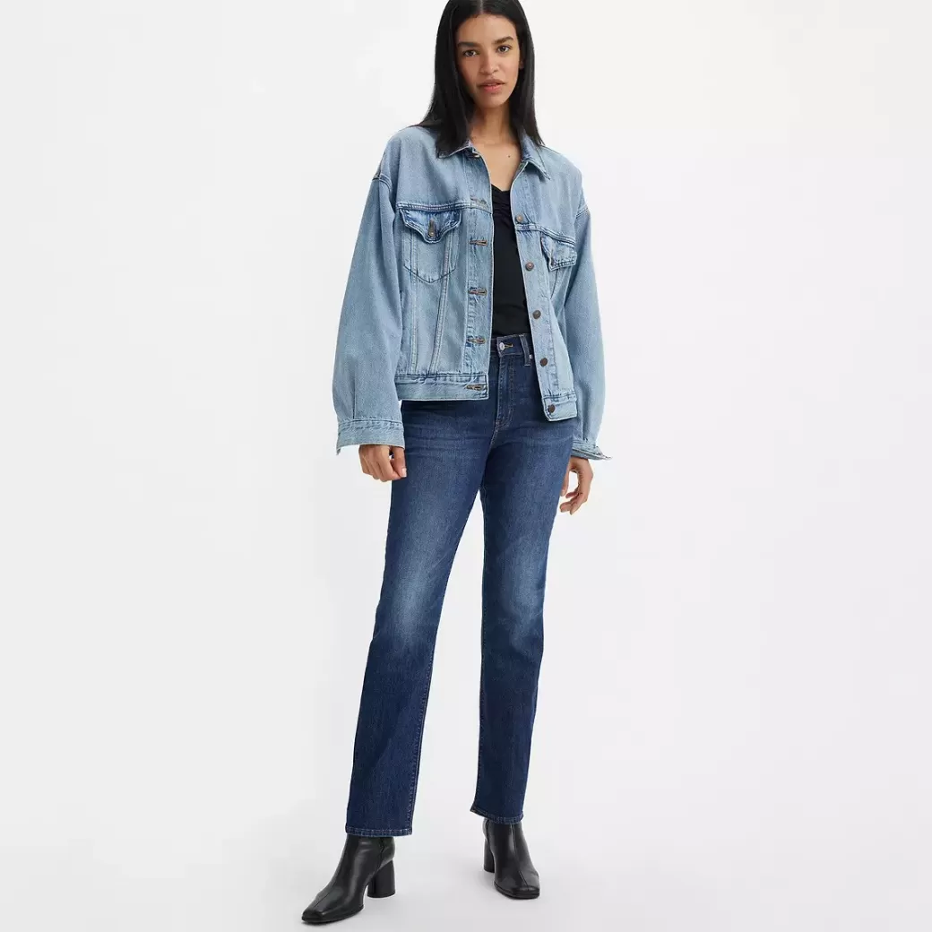Levi's 724 Raka Lightweight-Jeans Med Hog Midja Clearance