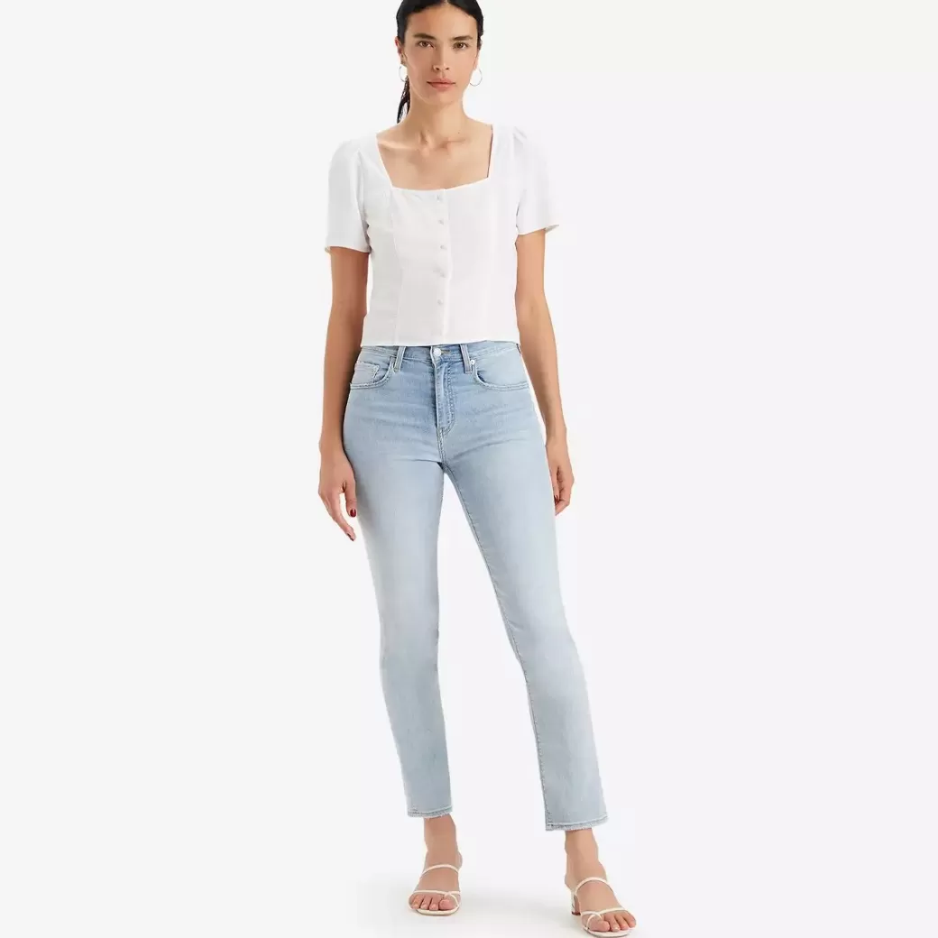 Levi's 724 Raka Lightweight-Jeans Med Hog Midja Sale