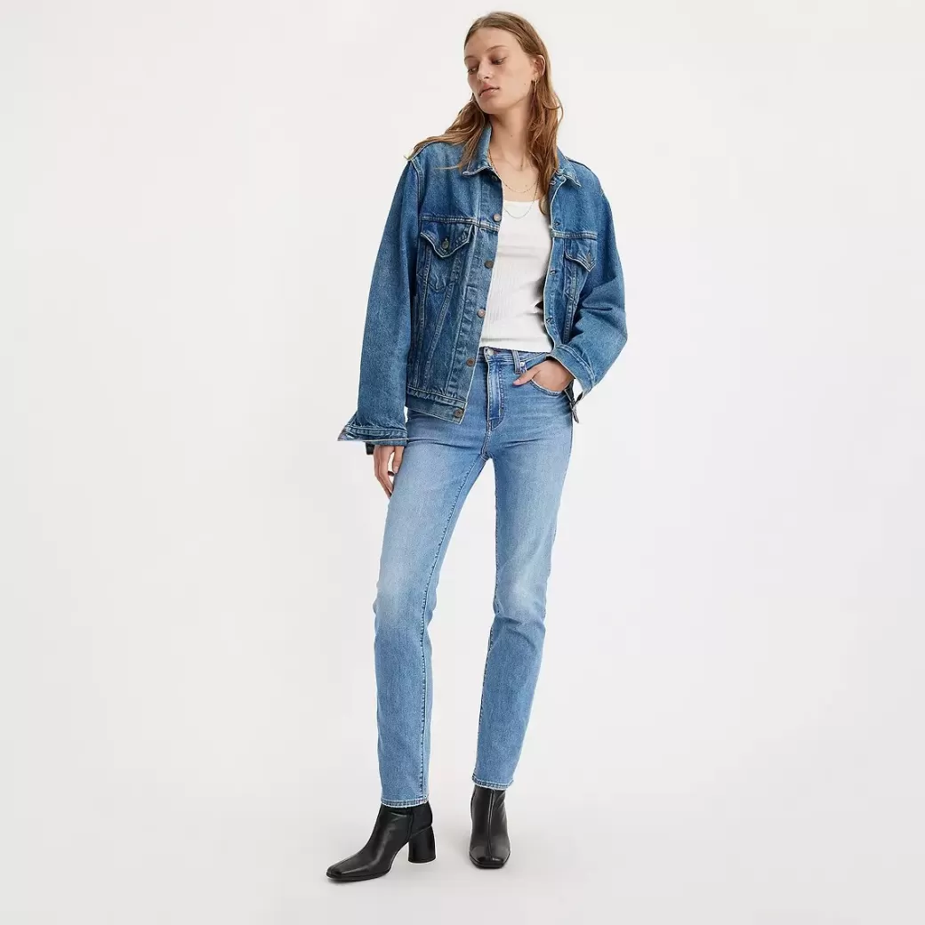 Levi's 724 Raka Lightweight-Jeans Med Hog Midja Shop