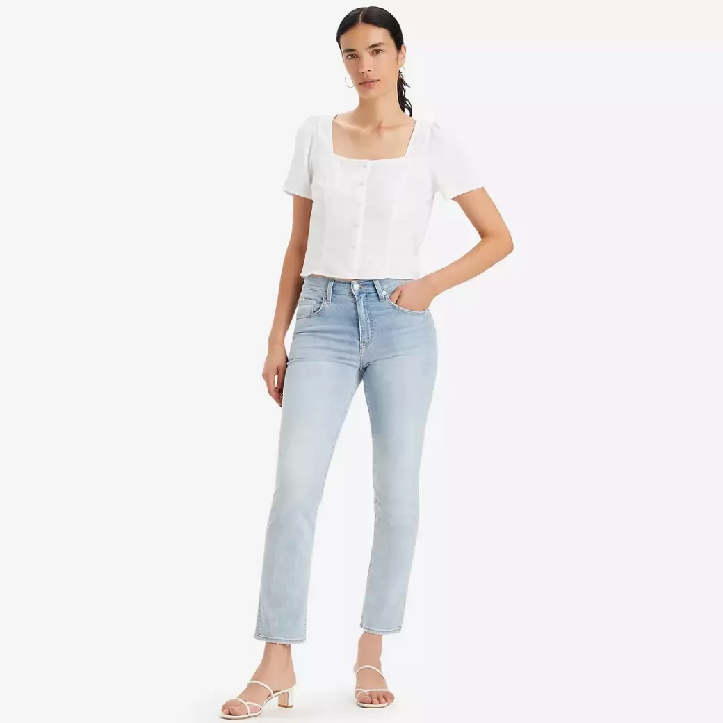 Levi's 724 Raka Lightweight-Jeans Med Hog Midja Sale