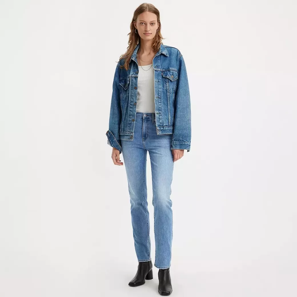Levi's 724 Raka Lightweight-Jeans Med Hog Midja Shop