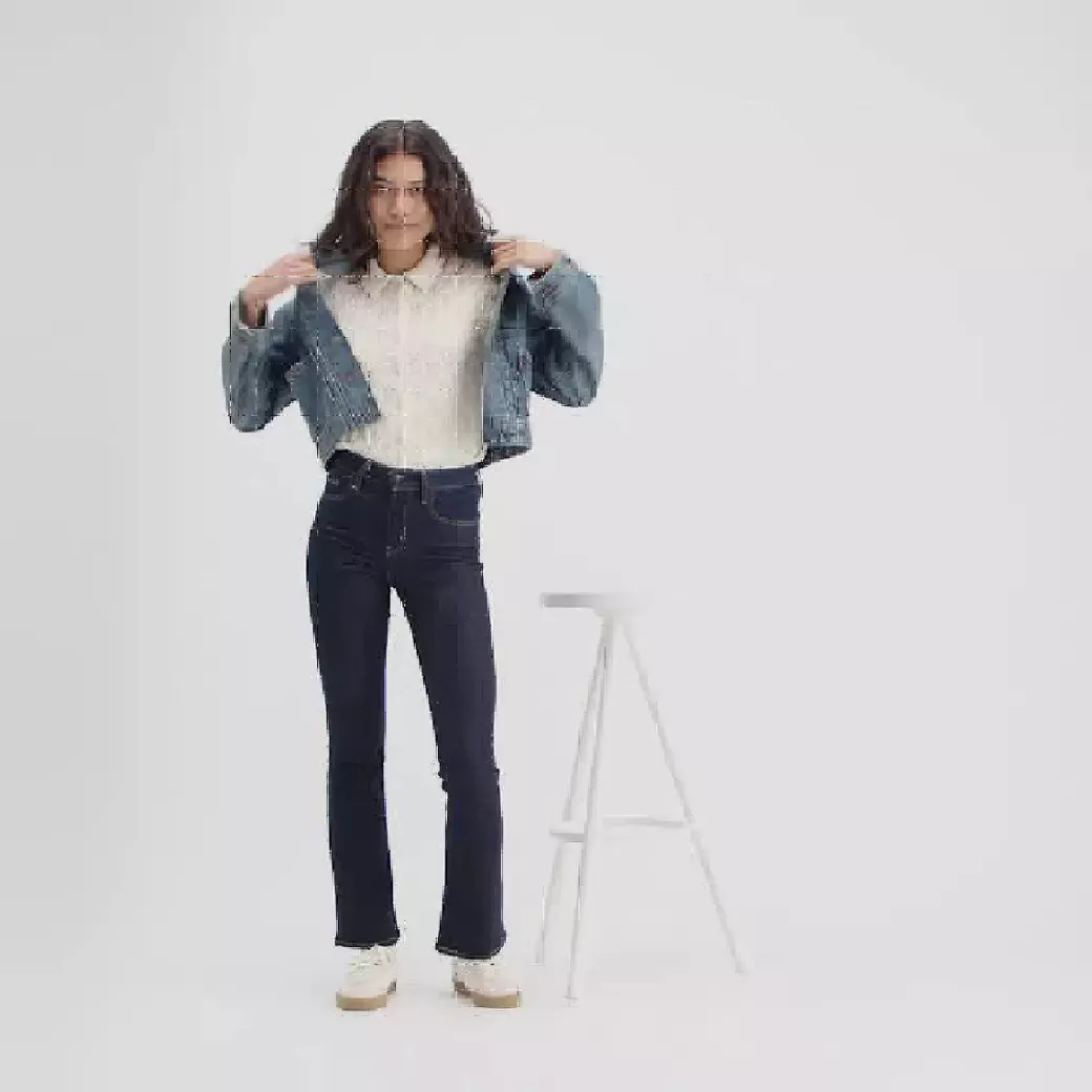 Levi's 725 Jeans Med Hog Midja Och Rak Passform Cheap