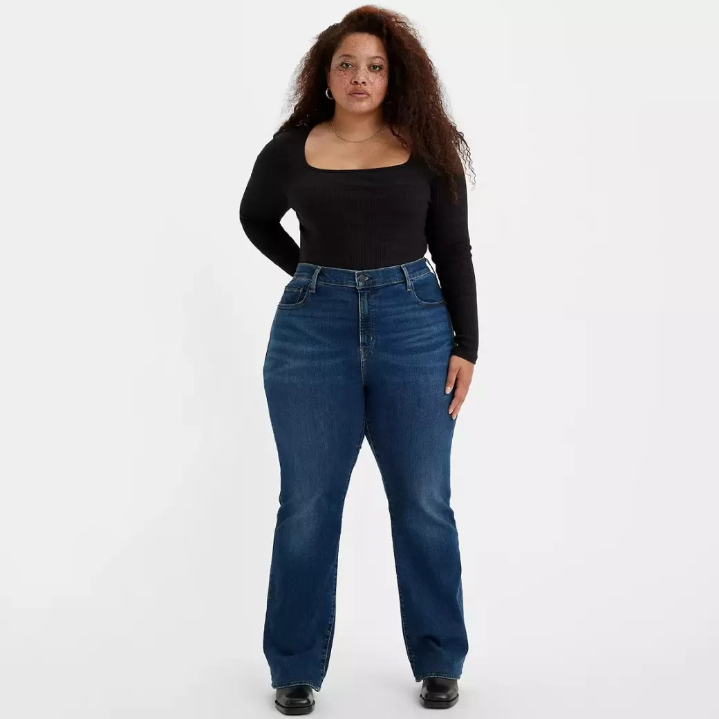 Levi's 725 Jeans Med Hog Midja Och Rak Passform (Plusstorlek) Sale