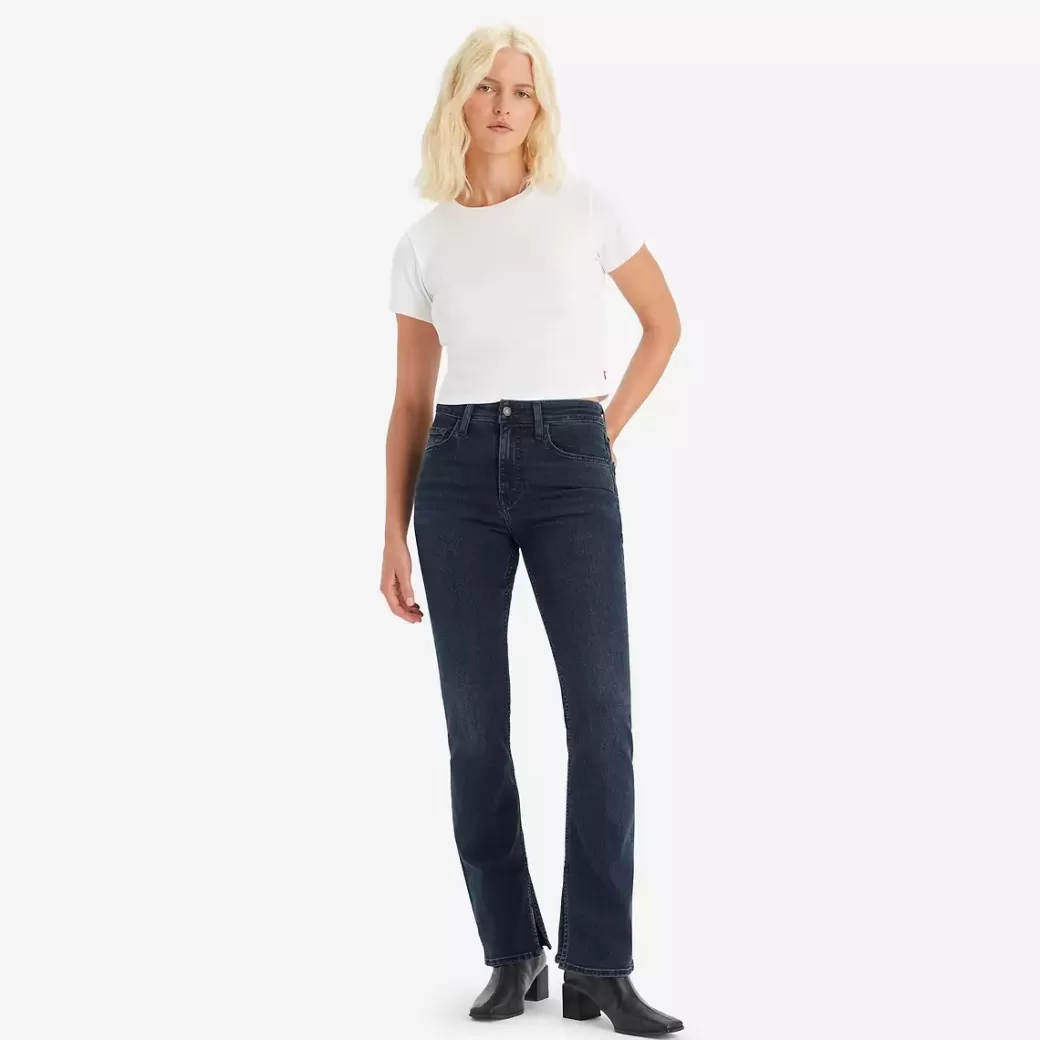 Levi's 725 Jeans Med Hog Midja, Rak Passform Och Slits I Sidan Flash Sale