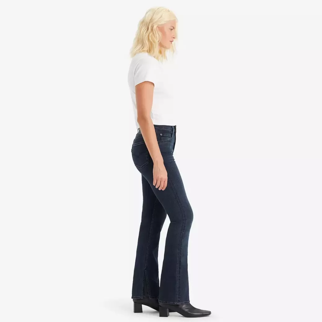 Levi's 725 Jeans Med Hog Midja, Rak Passform Och Slits I Sidan Flash Sale