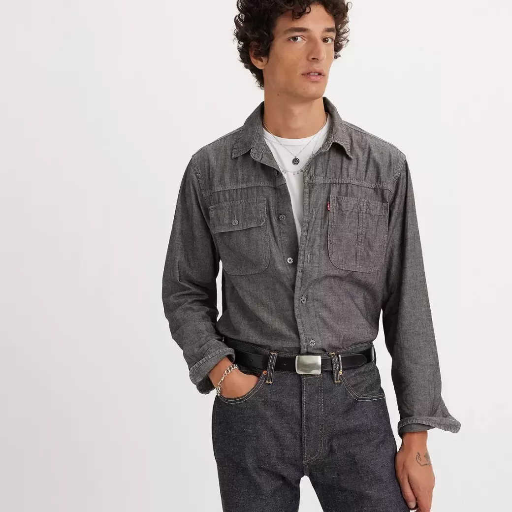Levi's Auburn-Arbetarskjorta Med Lang Arm Best Sale