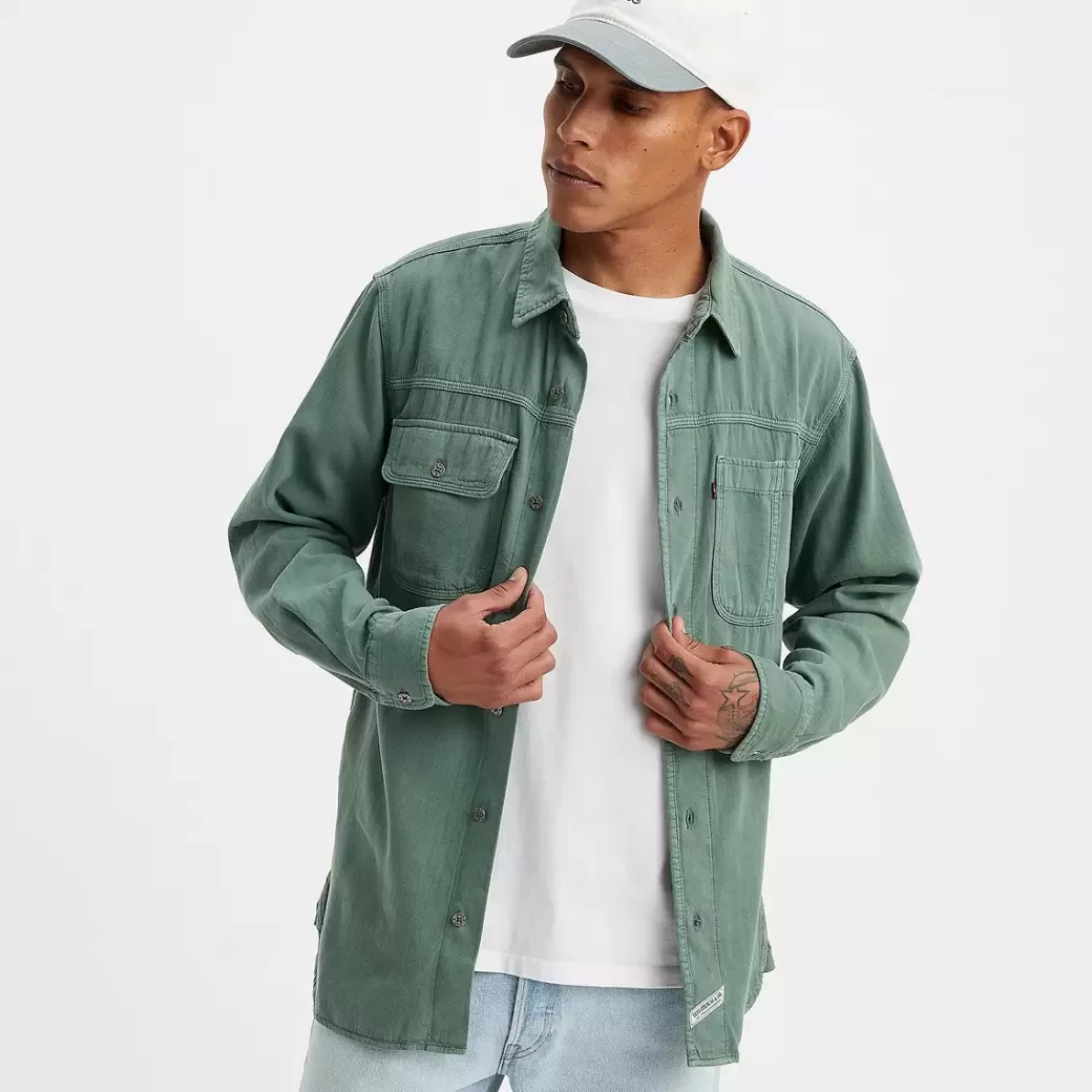 Levi's Auburn-Arbetarskjorta Med Lang Arm Clearance