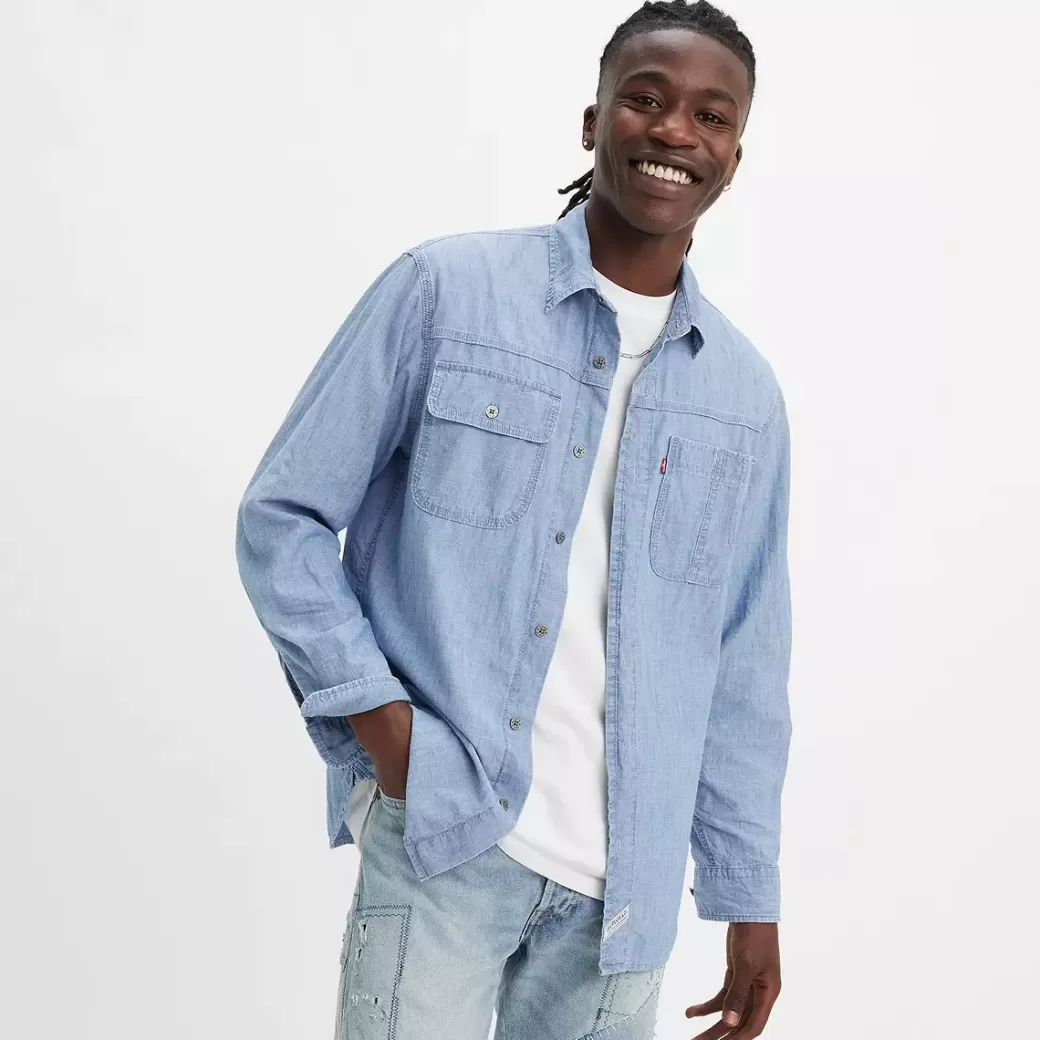 Levi's Auburn-Arbetarskjorta Med Lang Arm Store