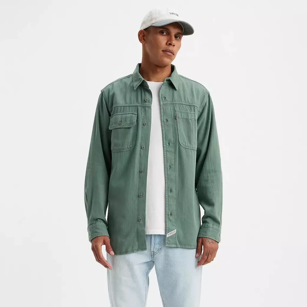 Levi's Auburn-Arbetarskjorta Med Lang Arm Clearance