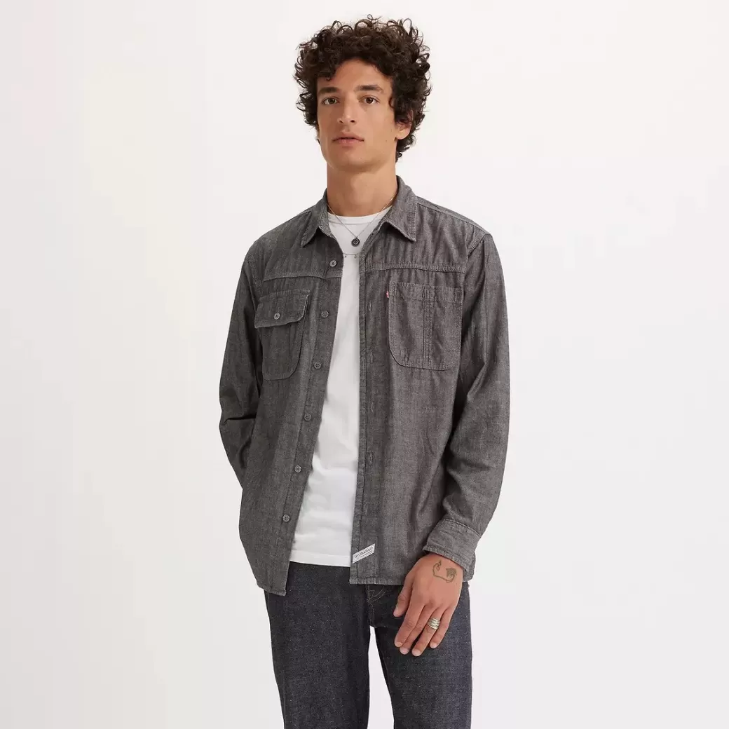 Levi's Auburn-Arbetarskjorta Med Lang Arm Best Sale