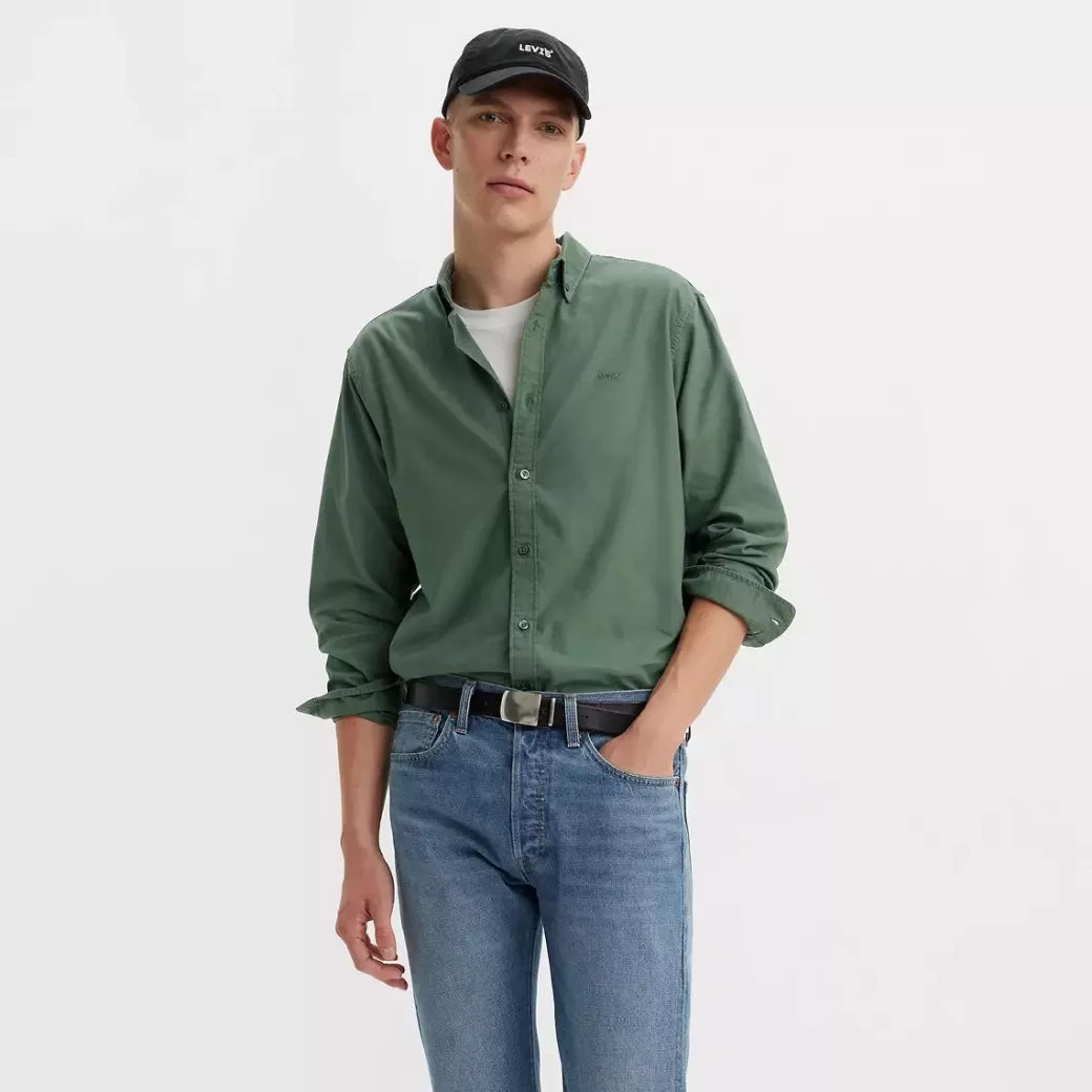 Levi's Autentisk Button-Down-Skjorta Discount