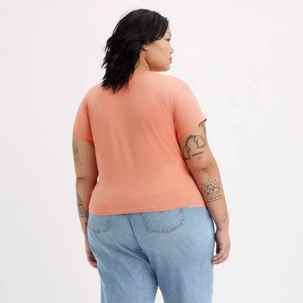 Levi's Authentic-T-Shirt Med Tryck (Plusstorlek) Outlet