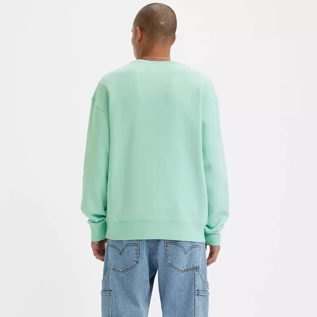 Levi's Avslappnad Crewneck Sweatshirt Och Tryck Shop