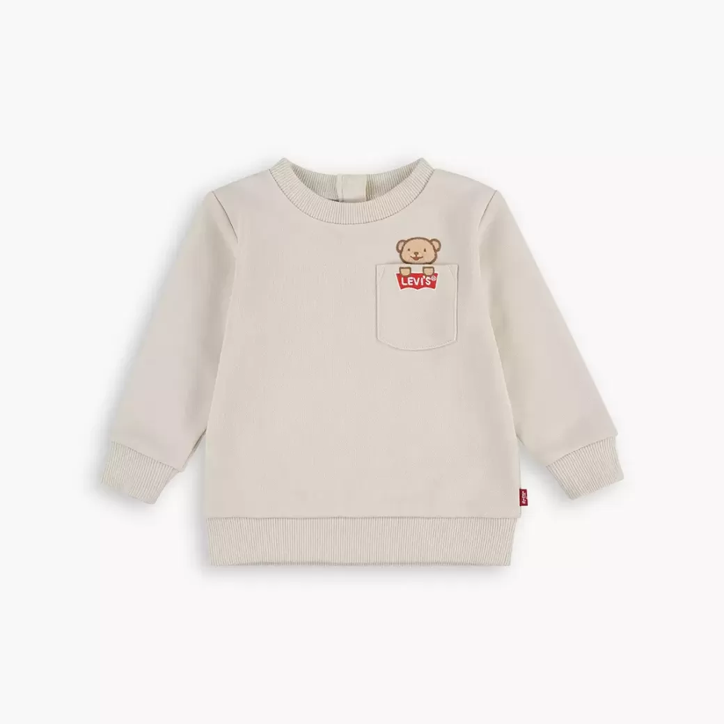 Levi's Baby Bear Sweatshirt Med Rund Hals Och Ficka Hot