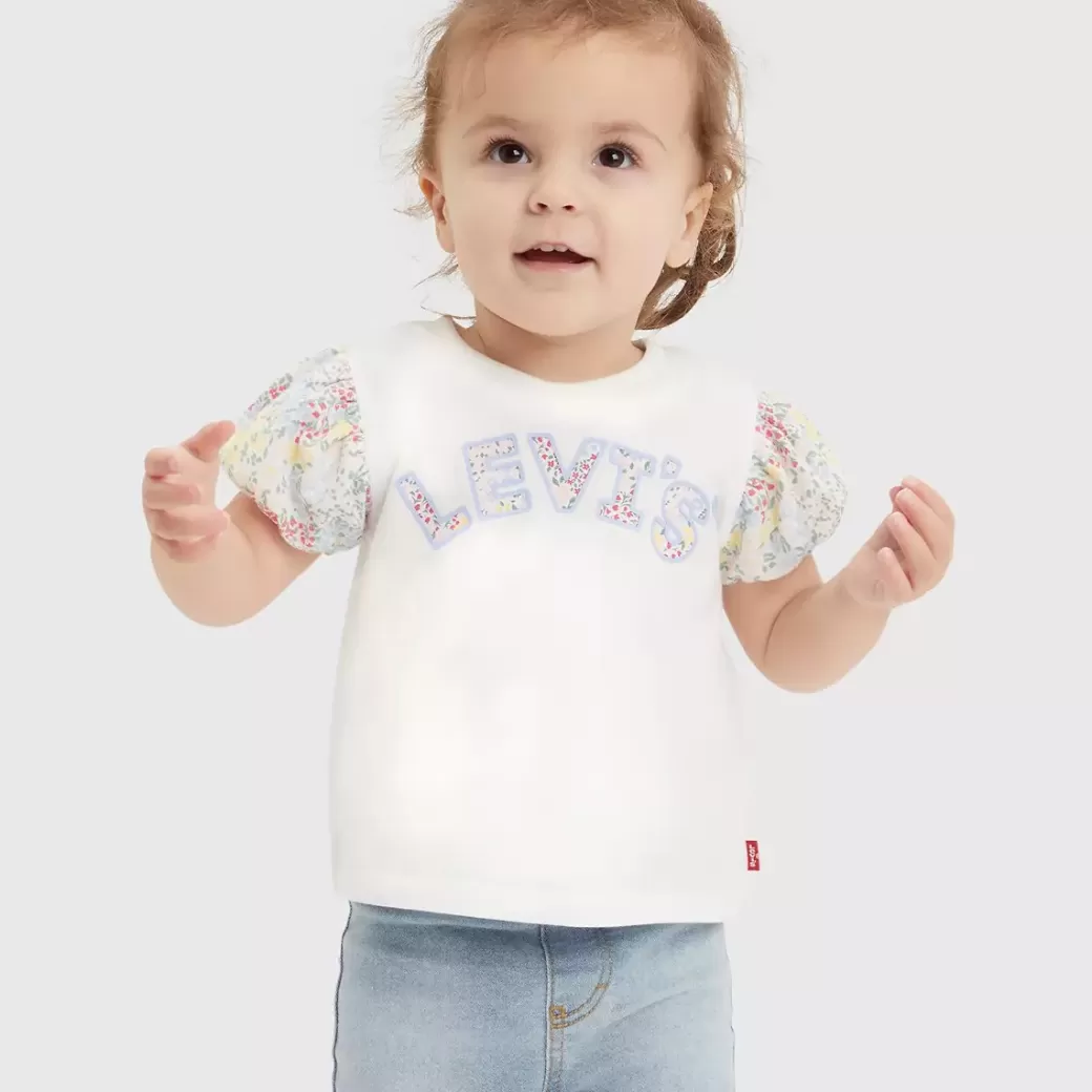Levi's Baby Set Med Blommig T-Shirt Med Arm Och Shorts Cheap