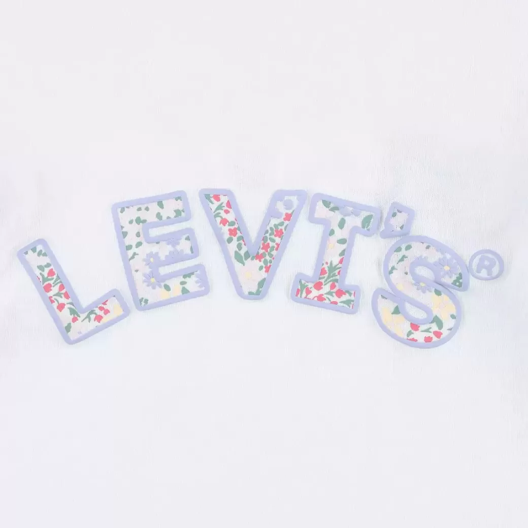 Levi's Baby Set Med Blommig T-Shirt Med Arm Och Shorts Cheap
