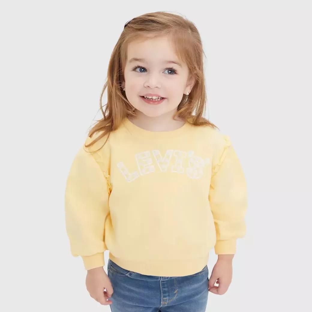 Levi's Baby-Sweatshirt Med Rund Hals Och Ballongarm New