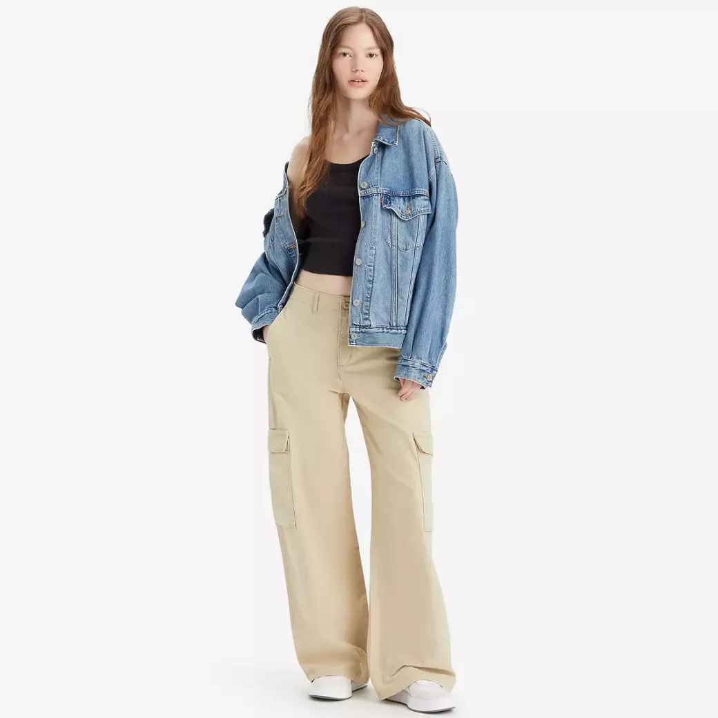 Levi's Baggy Cargo-Byxor Discount