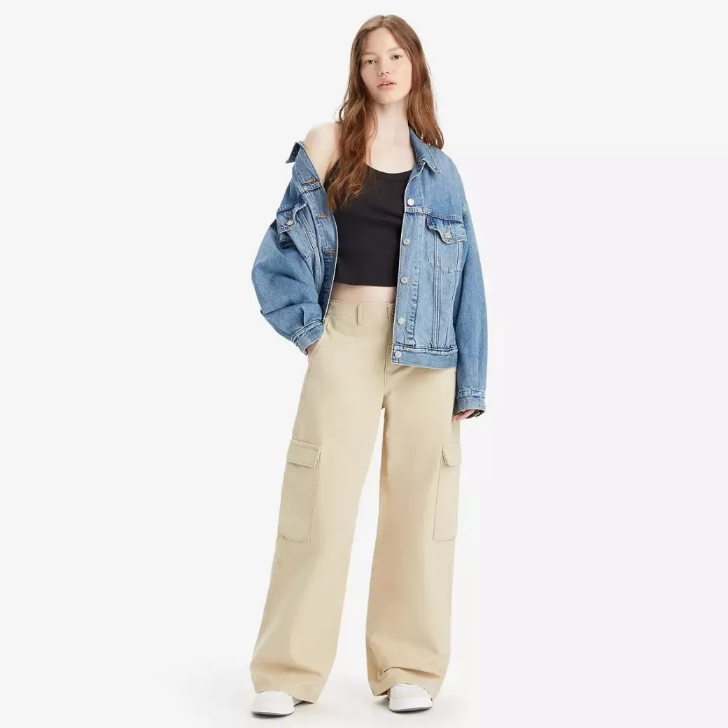 Levi's Baggy Cargo-Byxor Discount