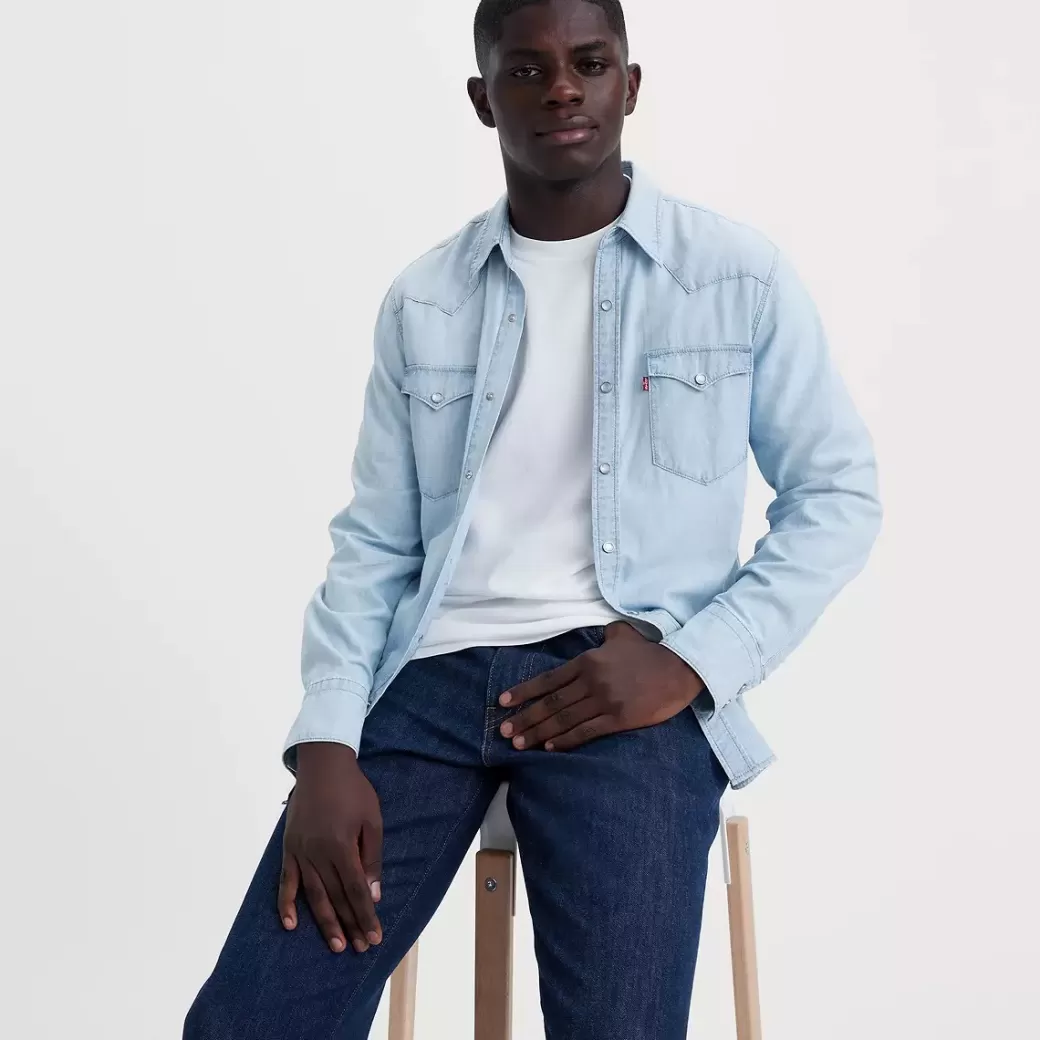 Levi's Barstow Lightweight Westernskjorta I Standard Fit Clearance