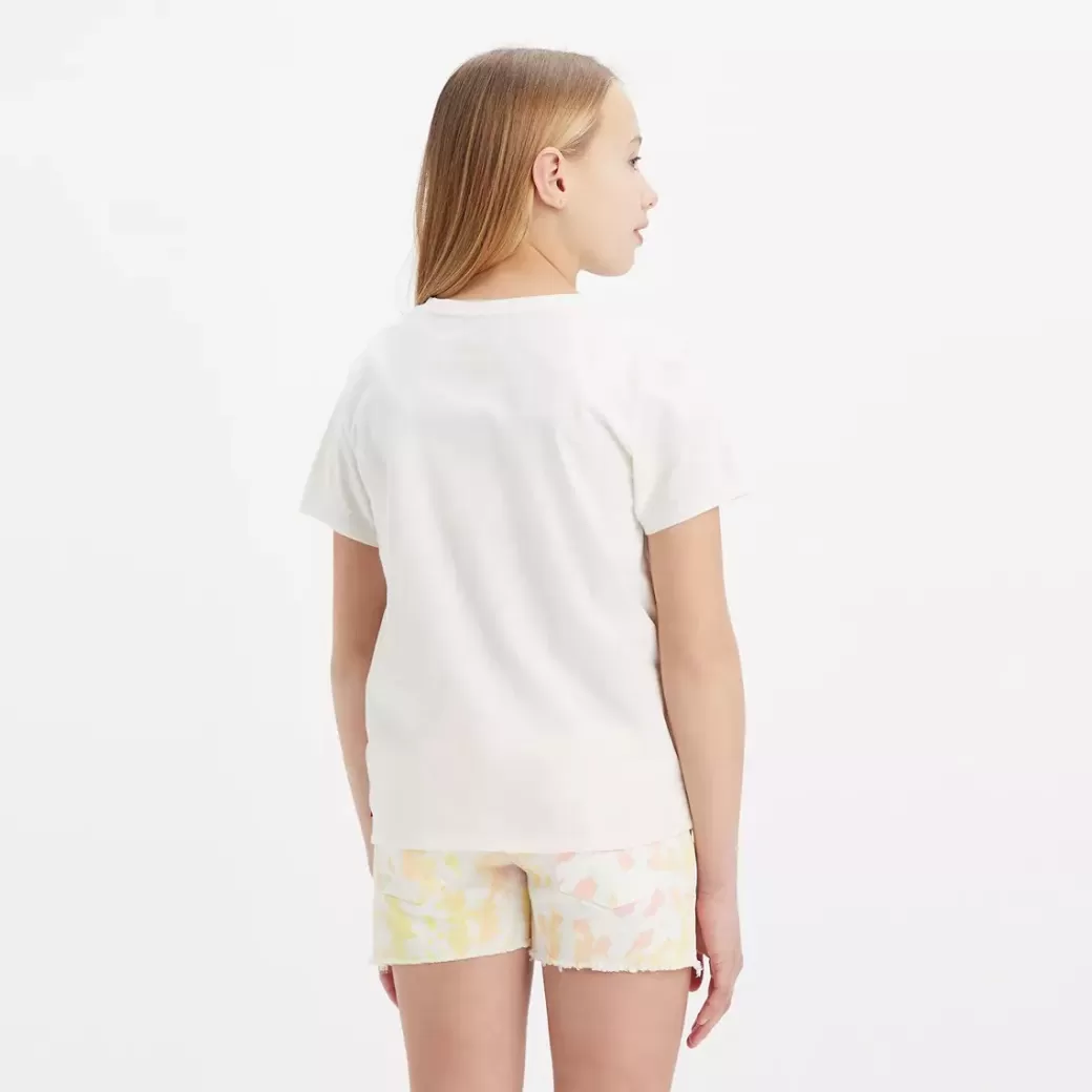 Levi's Batikmonstrad T-Shirt Med Poster-Logga Outlet