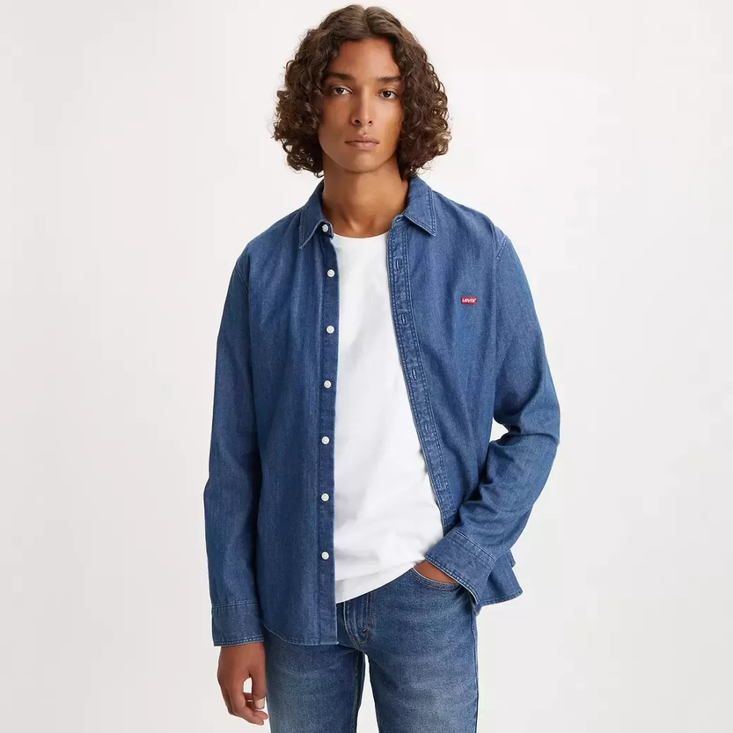 Levi's Battery Housemark Slimmad Skjorta Discount