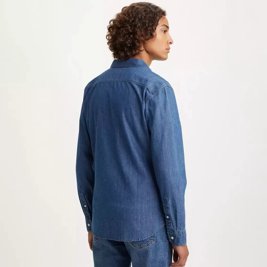 Levi's Battery Housemark Slimmad Skjorta Discount