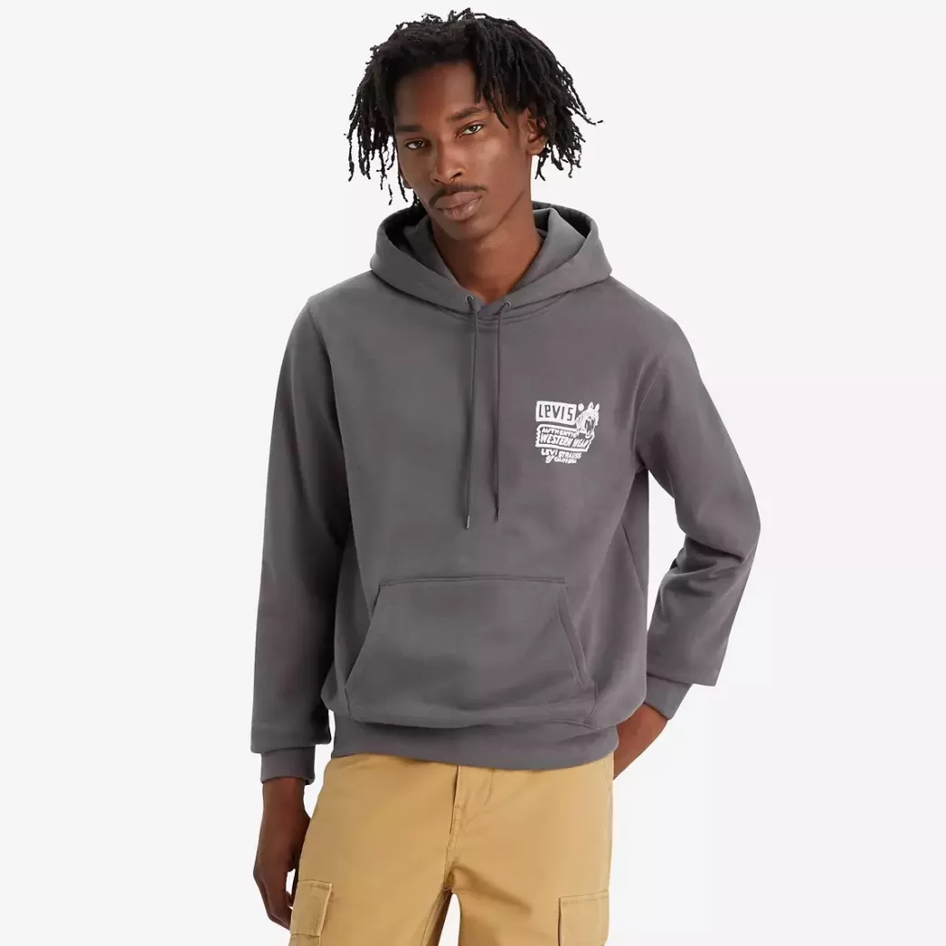 Levi's Bekvam Huvtroja Med Tryck Discount